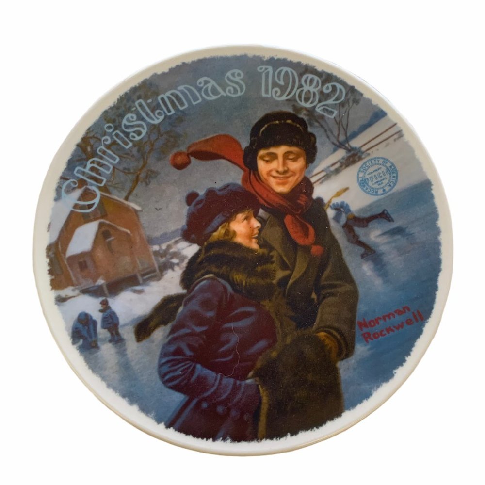 "Christmas Courtship" Decorative Plate